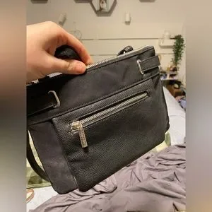 roots 73 Bags Roots 73 Crossbody Bag Black With Two Main